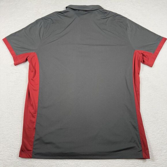 Nike Alabama Crimson Tide Polo Men XL Grey Dri-Fit Bama Active Performance Shirt - Picture 8 of 9